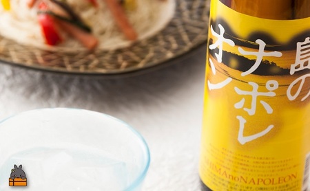 奄美本格黒糖焼酎　島のナポレオン×あまんゆ（1.8L×2本） ( 蔵元直送 酒 プリン体ゼロ 糖質ゼロ 奄美 徳之島 鹿児島 晩酌 和食 洋食 島のナポレオン 奄美大島にしかわ酒造 )