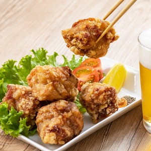 【4回定期便】中間市老舗マル五 辻鮮魚店の鶏もも肉唐揚げ　醤油味1kg【001-0371】