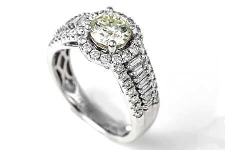 【ふるなび限定】【一点もの】ダイヤモンド（1.014ct）K18WGリング　R68　K05099-H　FN-Limited-SP