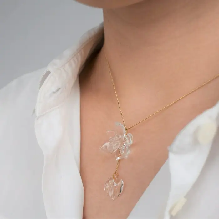 ネックレス iriser ミズアオイ ｜ ネックレス アクセサリー レディース
