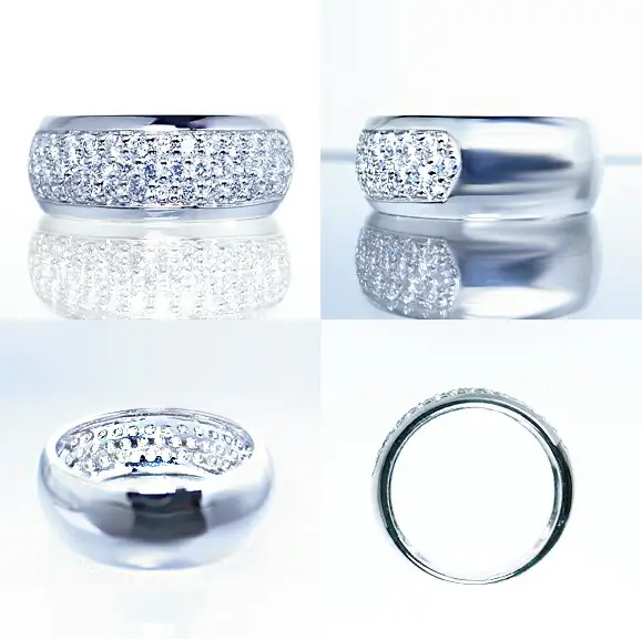 指輪 天然 ダイヤモンド 0.5ct パヴェ SIクラス Mathilde マチルド【プラチナ950】r-179（KRP）O7-1410