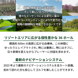 【安比高原ゴルフクラブ】チャンピオンコース（平日ゴルフプレー利用券／1組4名様） ／ ゴルフ プレー券 ゴルフプレー券 ゴルフ場利用券 ゴルフ利用券 利用券 チケット ゴルフ場 スポーツ アウトドア レジャー GOLF ごるふ 岩手県 八幡平市 安比高原 APPI 