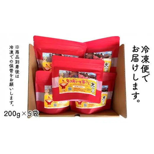 冷凍 焼き芋 【 焼いも蜜ちゃん 】 5袋 セット ( 1袋あたり 200g入 ) 200g × 5袋