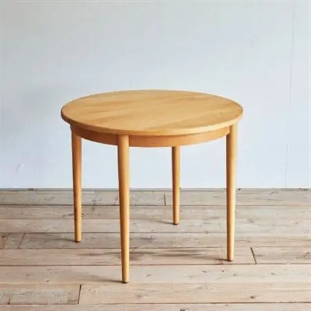 Karl Dining Round 84 Table ミディアムブラウン色【SWOF】_雑貨・日用品 机・テーブル 家具・インテリア _【1471391】