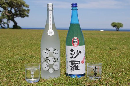 黒糖焼酎一升瓶２本セット（たかたろう・沙羅）Ｃ-⑤