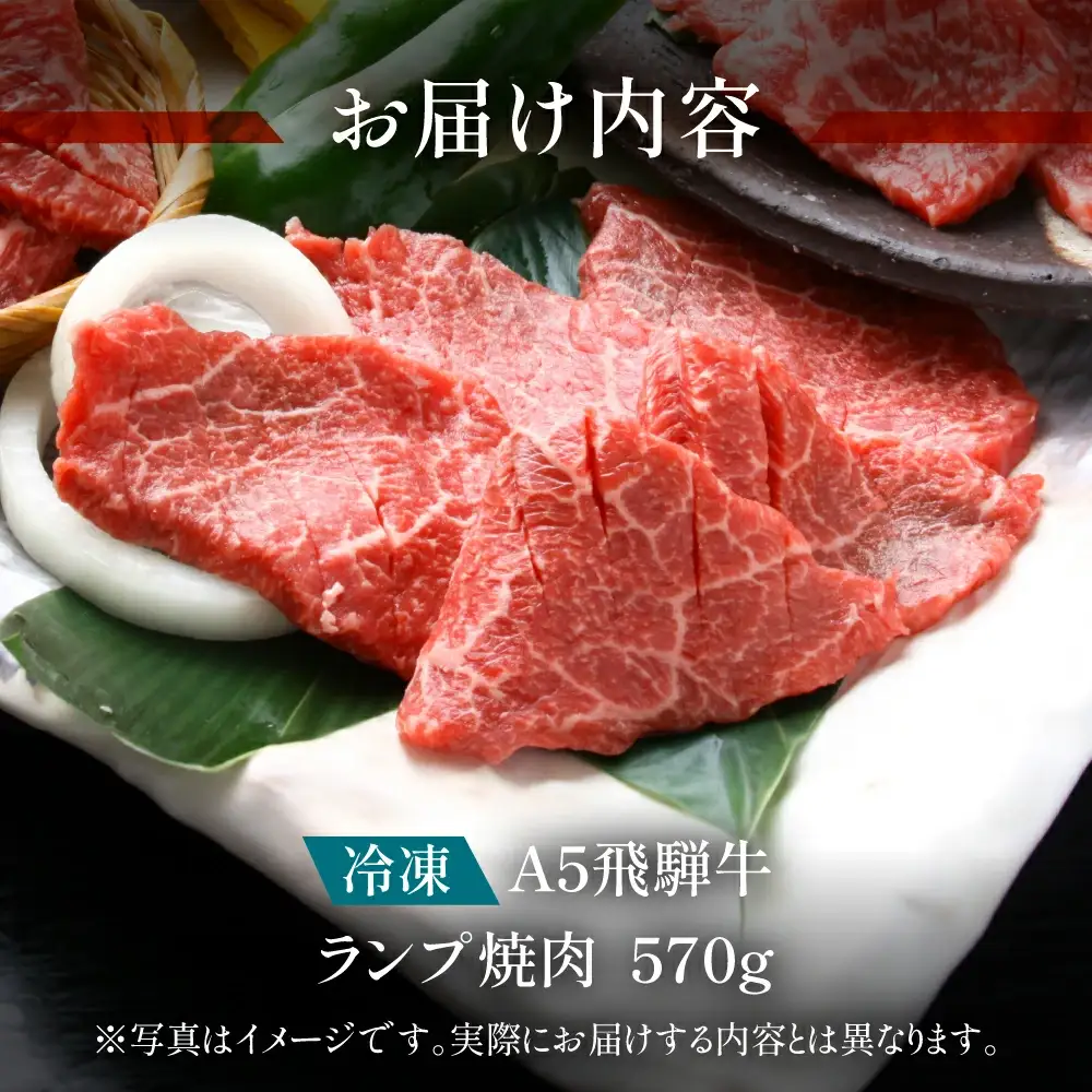 飛騨牛 ランプ焼肉 570g【11-1021】