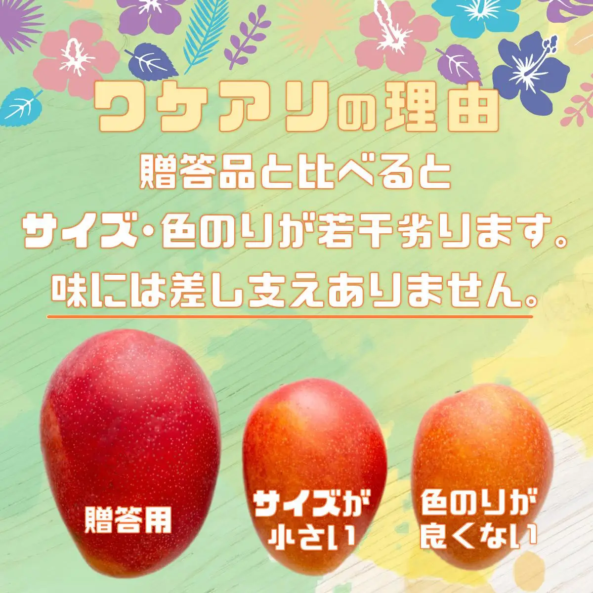 訳ありアップルマンゴー 2L 350g～460g