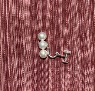 SV925　淡水パールイヤリング　FE1　K05084-C