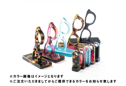 「さばえのめがね」モチーフの可愛いオリジナルゴム印『鯖江印カン』