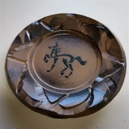 いすみ焼「焼締象形馬文皿」_雑貨・日用品 皿・椀 食器 _【1474228】