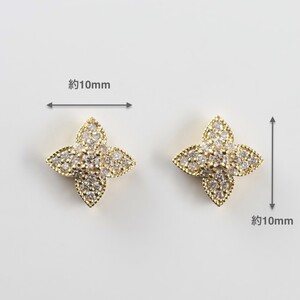 K18 flower moon/フラワームーン ピアス 015017