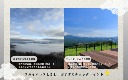 宿泊券 スカイパレスときわ一泊二日ペアチケット 福島県 田村市