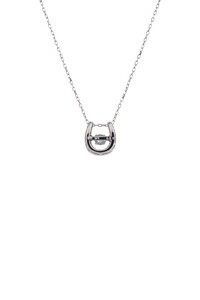 ダンシングストーンダイヤペンダント(ネックレス)10金ホワイトゴールド・0.05ct［D10-0020］