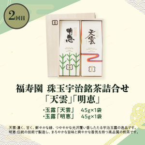 京都本格宇治　銘茶を毎月お届け＜全3回＞京都銘茶 お茶 定期便 0001-T06