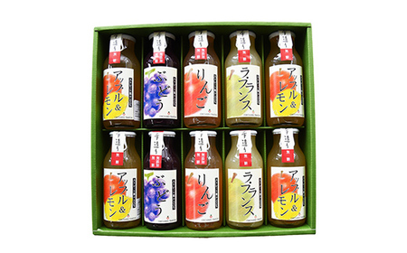 100％フルーツジュース 180ml×10本入り F2Y-3758