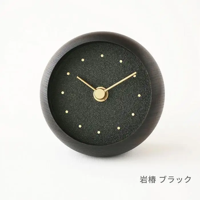 はなもっこ 置時計 【岩椿　ブラック】