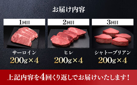  【全12回定期便】博多和牛 食べ比べ ステーキ [ABCL147]