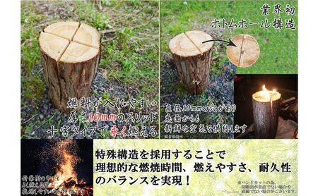 千葉県産ひのきスウェーデントーチ 3本 【BBQ キャンプ 桧 檜 ヒノキ 薪 燃料 スウェーデントーチ 】 丸太 木 バーベキュー 焚火 SNS映え ストーブ キャンドルツリー 
