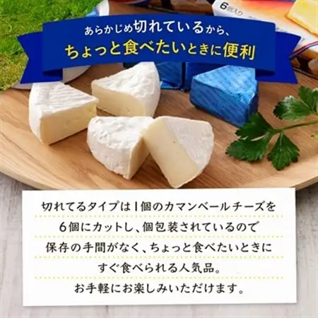 雪印北海道 カマンベールチーズ 切れてるタイプ 1箱(90g(6個入り)×10個)_卵・乳製品 チーズ  _【配送不可地域：離島】【1476010】