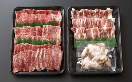 しまね和牛 焼肉満腹セット 1.3kg ／ 食べ比べセット 焼肉用 家族 グループ霜降り バーベキュー BBQ イベント おもてなし パーティー おかず カルビ モモ ホルモン ロース 柔らか 牛肉 肉 島根 和牛 ブランド 全国和牛能力共進会 2022 肉質 1位 島根県 安来市【47-FC-50】