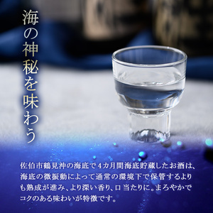 海底貯蔵 麦焼酎 香吟のささやき(720ml・1本)大分県産 国産 焼酎 麦 酒 28度 糖質ゼロ 海底酒 熟成 大分県 佐伯市【FP025】【フルタ酒店】