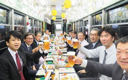 とさでん交通おきゃく電車 / 高知市内観光 高知観光 路面電車 市電 貸し切りコース 社員旅行に！【とさでん交通株式会社】 [ATEY003]