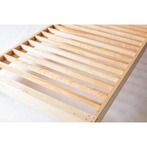 旭川家具 MUKU工房オリジナル ムク ベッド シングル ナラ 【 国産 無垢 インテリア 木製 ナチュラル すのこ シングルベッド ベッドフレーム 寝室 北海道 】 _02928