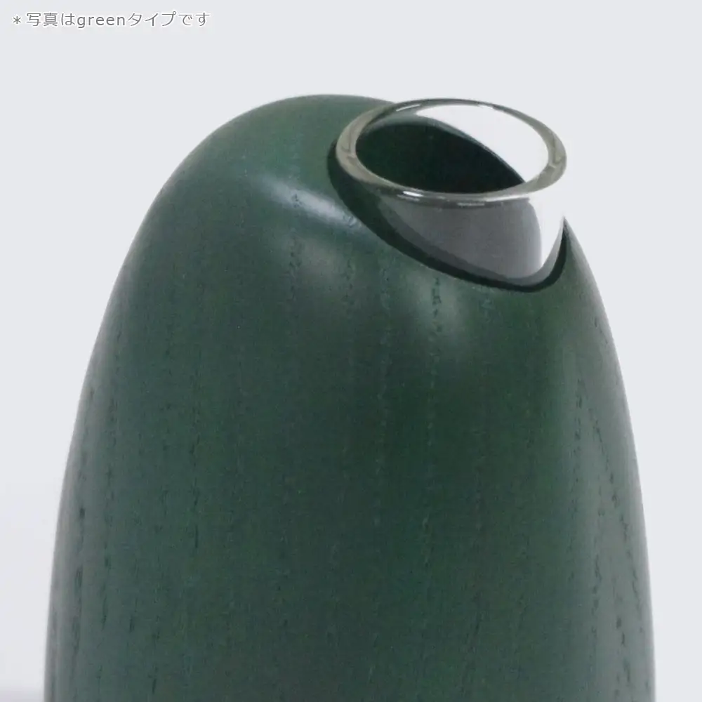 Mango vase -  small　walnut/SASAKI【旭川クラフト(木製品/一輪挿し)】マンゴーベース / ササキ工芸_03251