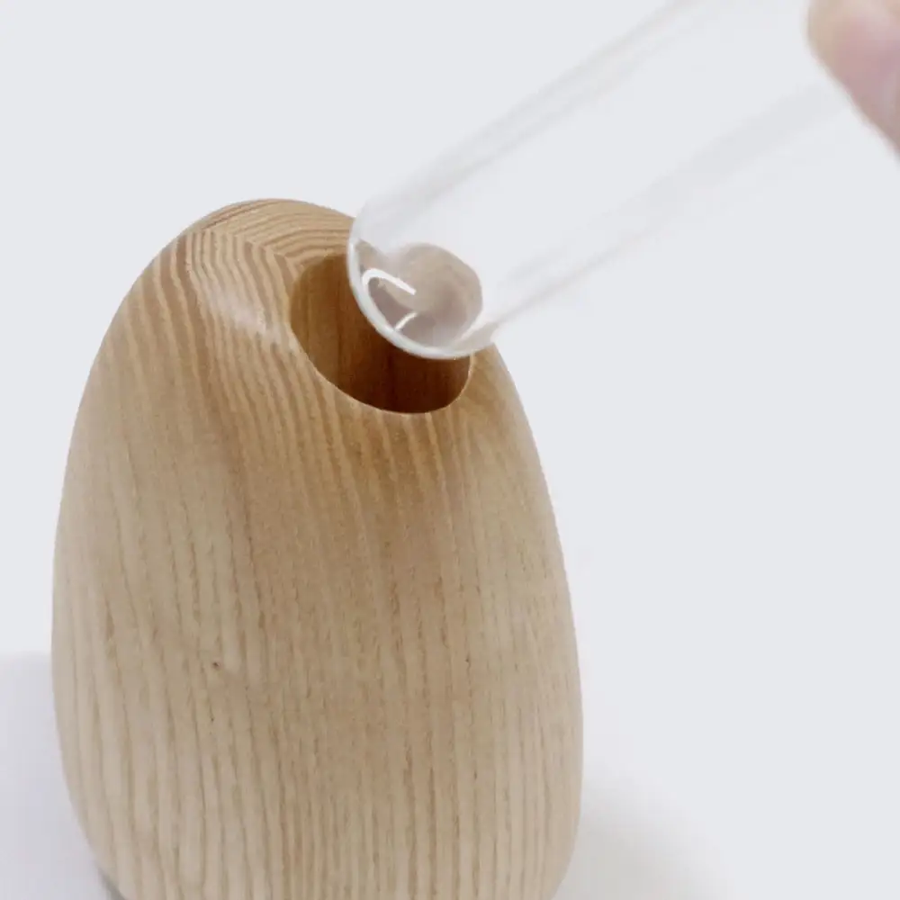 Mango vase - regular　ash/SASAKI【旭川クラフト(木製品/一輪挿し)】マンゴーベース / ササキ工芸_03256