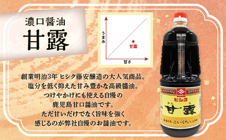 【5営業日以内に発送】ヒシク 藤安醸造 甘露 1.8L × 6本 セット K026-011 調味料 スピード配送 最短 すぐ届く お急ぎ