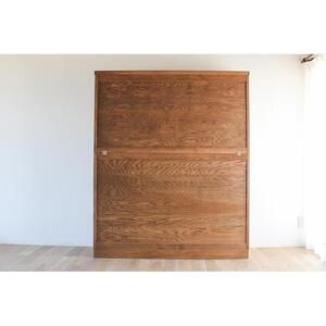 旭川家具 山室家具製作所 民芸家具 北の匠(H) No.1 水屋 150 ナラ 【 国産 無垢 インテリア 木製 収納 民芸 ダイニングボード 食器棚 キッチンボード ダイニング キッチン 北海道 】 _03243