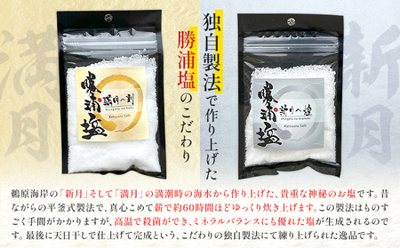 千葉県 勝浦市 満月の刻 45g と 新月の煌 45g 各3袋 セット 【配送不可地域あり】 《90日以内に出荷予定(土日祝除く)》 塩 勝浦塩 調味料