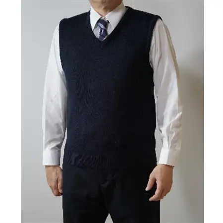 無地 メンズニット ベスト コン S寸 15200_装飾品・工芸品 男性・メンズ 洋服 _【1219559】