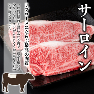 鹿児島 和牛 サーロイン ステーキ (計400g・2枚) 牛肉 国産 冷凍【居食肉】A448-v02