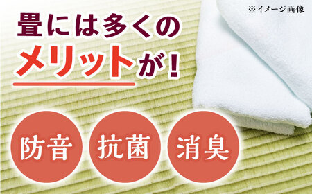 畳屋さんが作った！い草の上敷き (2枚) 面ファスナー付き (おむらんちゃん縁) / 畳 おしゃれ畳 新生活 一人暮らし / 大村市 / 株式会社勝手[ACZJ002]