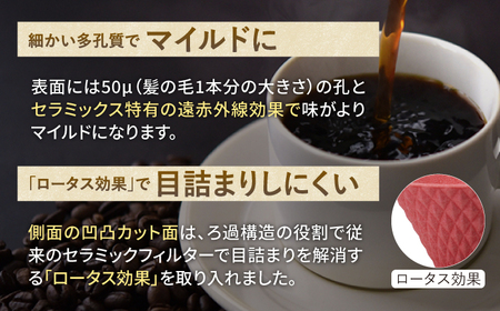 【波佐見焼】ekubo one drip セラミックコーヒーフィルター Salmon pink コーヒーフィルター【燦セラ】[DF21] 波佐見焼