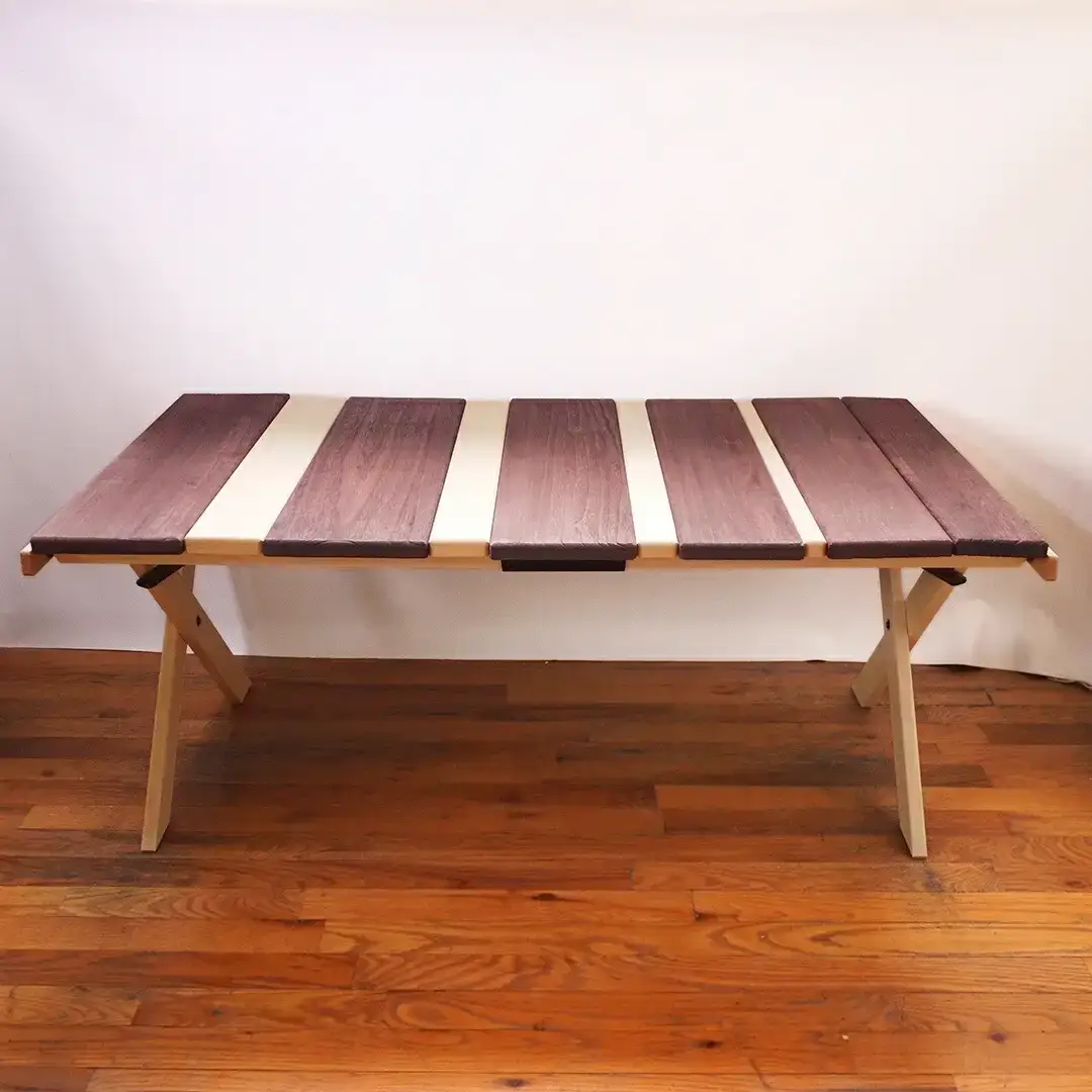 テーブル MakuKaku Mid-High Table（マクカク・ミッドハイ・テーブル） 木製 アウトドアテーブル アウトドア用品 キャンプ用品 燕三条製 [OUTSIDE IN] 【122S005】