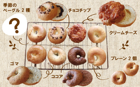 26-921．【Cafe リノ】高知県産のおからを使ったもちもちベーグル（7種ベーグル詰合せ）8個セット