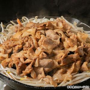 肉屋が作った！豚生姜焼き用・ジンギス豚　300ｇ（タレ込み）×8パック　計2.4kg_03387