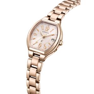 【CITIZEN】 クロスシー ES9365-54W 腕時計 レディース ピンクゴールド サクラ色 トノー型 光発電 エコ・ドライブ 防水 ステンレス サファイアガラス メーカー保証 新潟県 妙高市