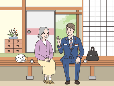 郵便局のみまもりサービス「みまもり訪問サービス」《利用期間 3カ月間》 [0195]