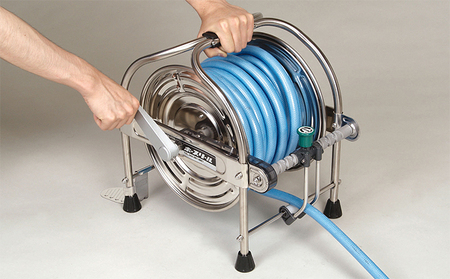 ステンレスホースリール　SSA-20P 散水用品 日用品 