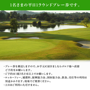 竜王 ゴルフコース 平日 プレー券 ( 1ラウンド 1名様 × 2枚 ) ゴルフ 利用券 チケット 滋賀県 竜王町 送料無料