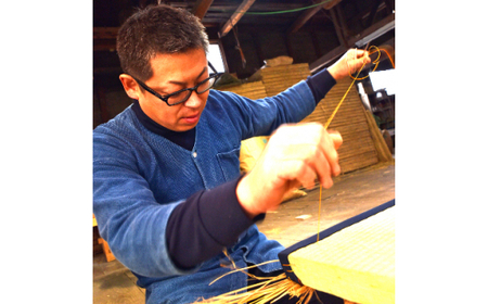 畳製作技能、日本一!加美町の畳職人が作る畳和雑貨/ランチョンマット(鮫肌柄)と畳コースターのセット [佐々木畳工業 宮城県 加美町 44581401]ランチョンマット コースター い草 手作り 44581401