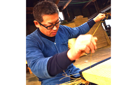 畳製作技能、日本一!加美町の畳職人が作る畳和雑貨/ランチョンマット(G花柄)と畳コースターのセット [佐々木畳工業 宮城県 加美町 44581402]ランチョンマット コースター い草 手作り 44581402