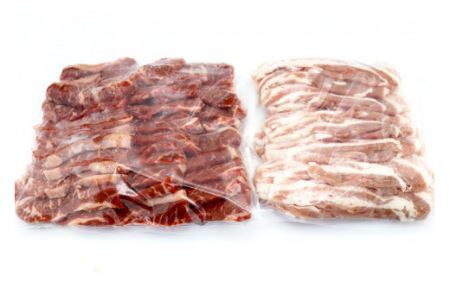 【肉職人厳選】至福の焼肉セットC 計約1kg 加美町産ブランド豚 おだしまポーク [関精肉畜産 宮城県 加美町 44581357]牛カルビ 焼き肉 豚 カルビ 44581357