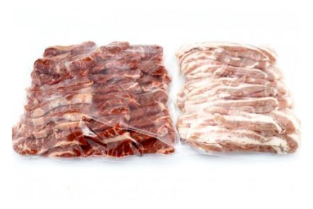 【2回 定期便 】至福の焼肉セットC 1kg×2回 総計2kg《隔月1回お届け》 [関精肉畜産 宮城県 加美町 44581359]豚 豚肉 ポーク 牛カルビ 焼肉 BBQ 真空パック 冷凍 44581359