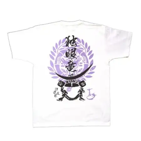 戦国武将Tシャツ 伊達政宗(ホワイト,Mサイズ)【1480794】