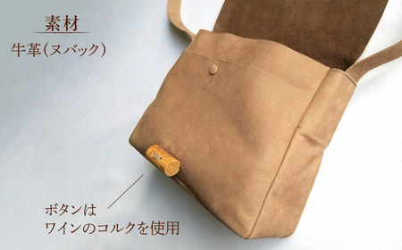 ハンドメイド 牛革製 ショルダーバッグ Lサイズ bag プレゼント 贈り物 誕生日 横須賀【M.シダータのアトリエ】 [AKAV005]