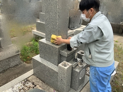 お墓参り代行サービス（年1回プラン）【墓参り 墓掃除 兵庫県 高砂市】